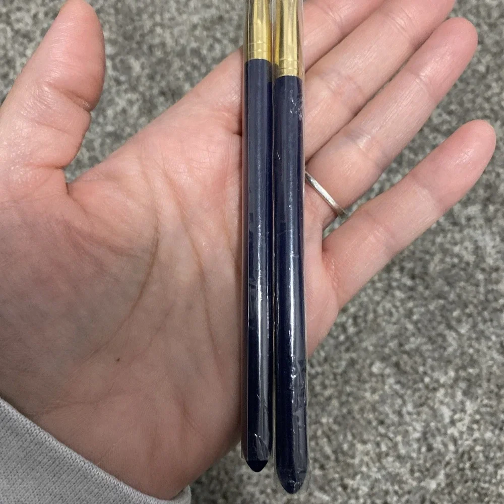 Estee Lauder‎ Makeup Brush Set Cheek, Eye, Powder Shadow Blue Handle